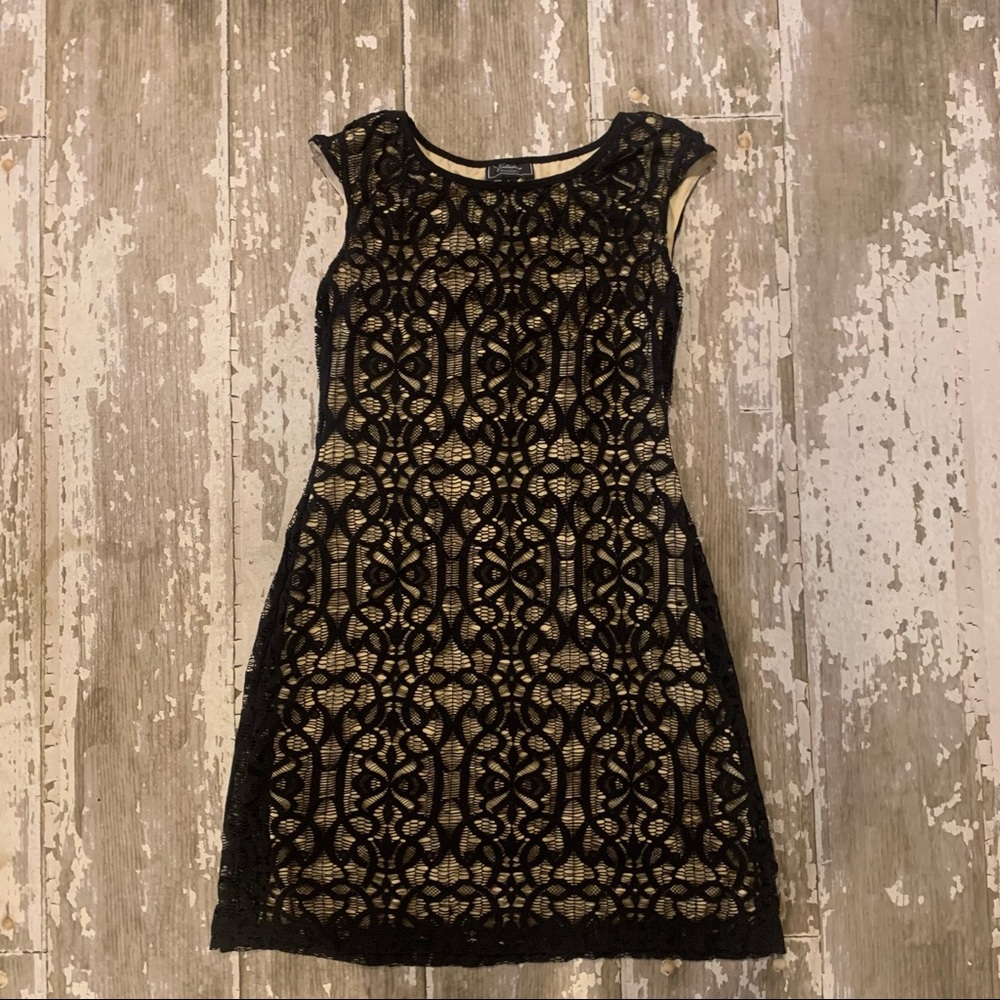Black lace dress